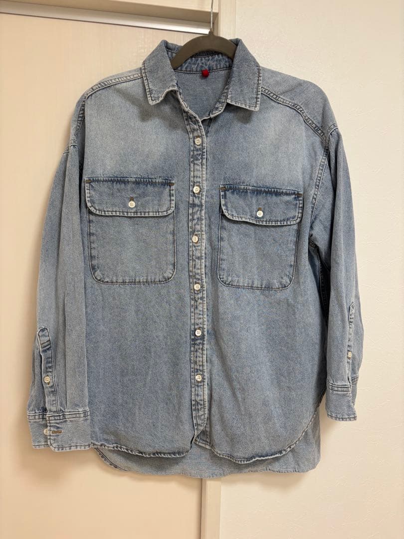美品　リヴドロワ　ベストセラー【MONN.:.(モン)】ビッグデニムシャツ