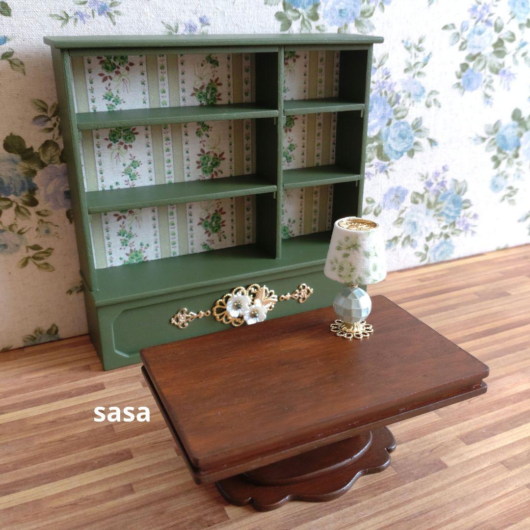 ミニチュア家具　ミニチュア雑貨屋さんの家具セット