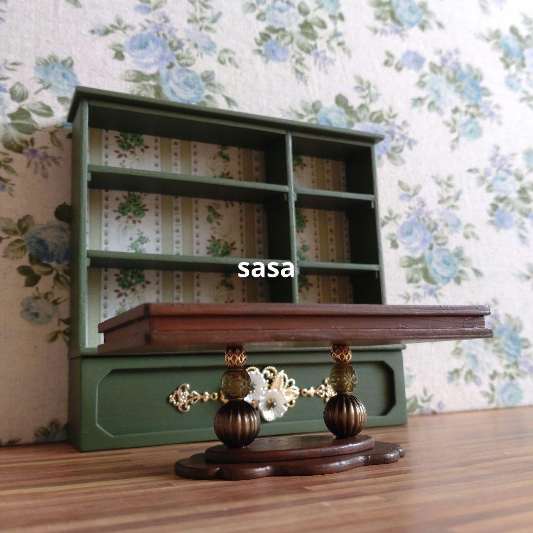 ミニチュア家具　ミニチュア雑貨屋さんの家具セット