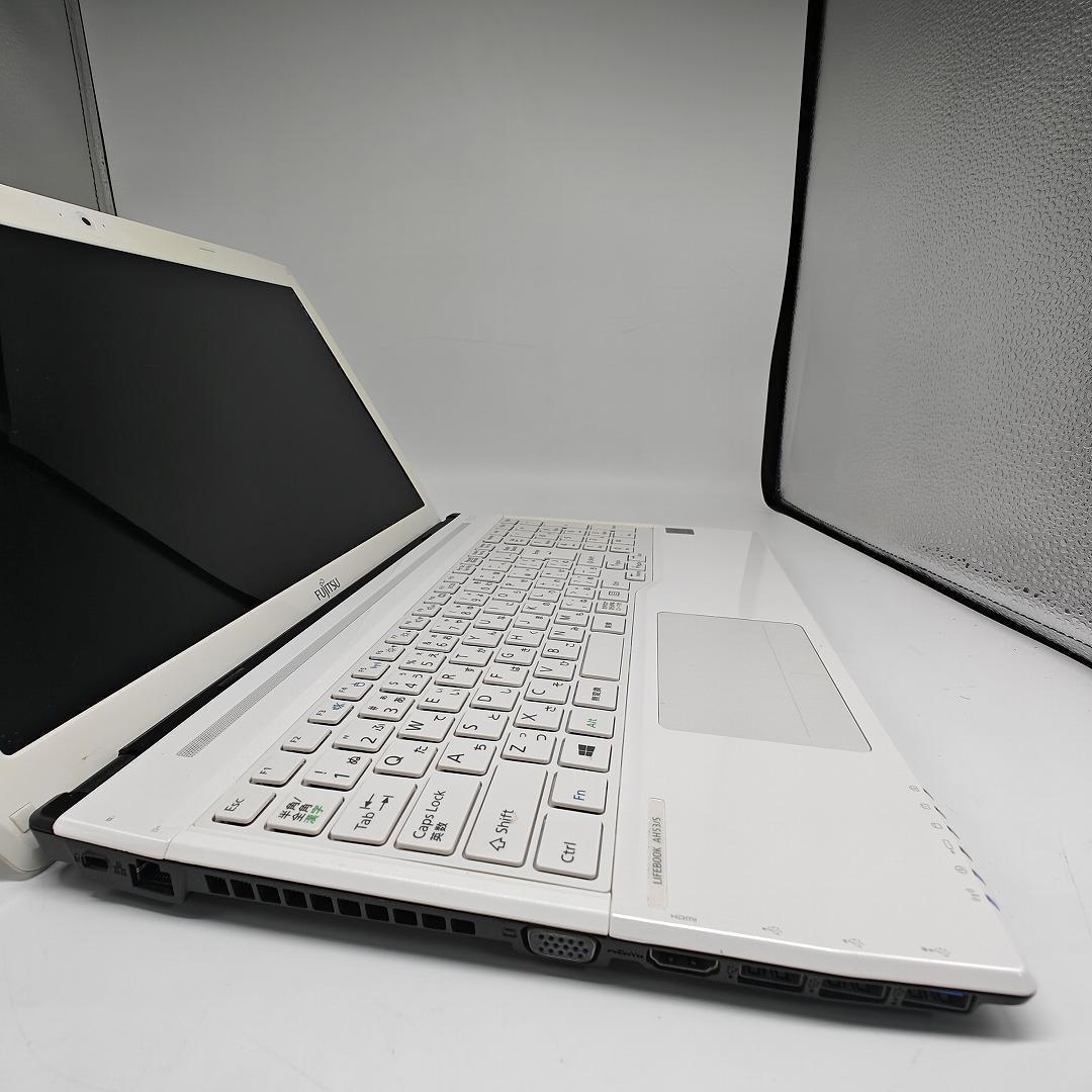 【富士通】AH53 高性能i7 SSD256GB 16GB ホワイト ノートPC