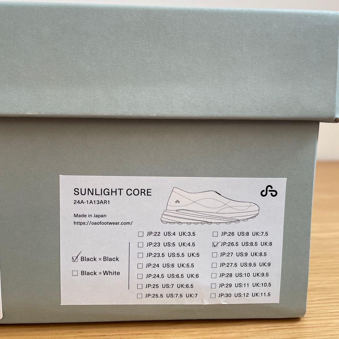 OAO SUNLIGHT CORE レザー スニーカージップビームス試着程度美品