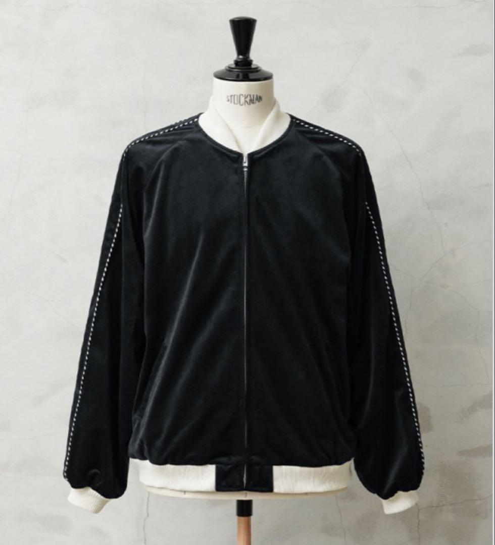 Lサイズ WAIPER.inc 別珍 スーベニアジャケット スカジャン 黒