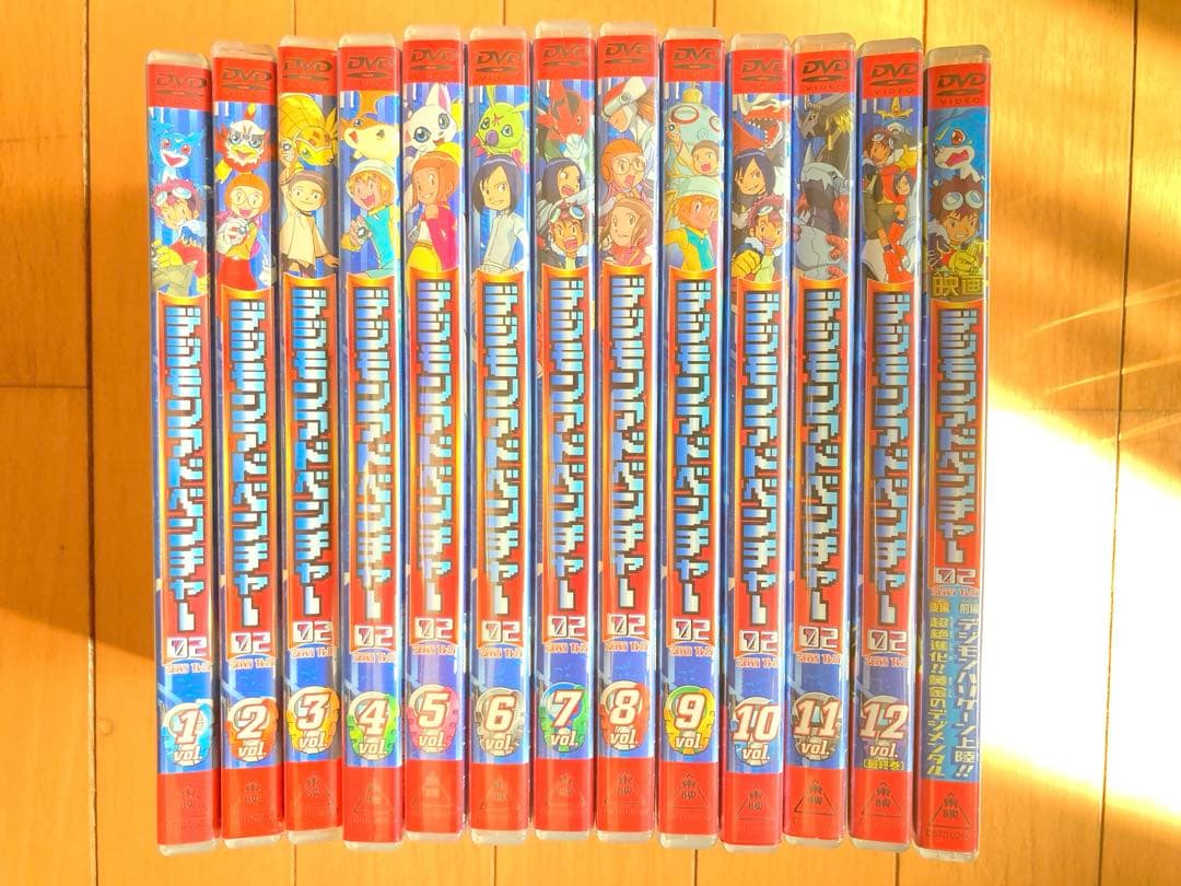 デジモンアドベンチャー02　アニメ　DVD　1巻-12巻+劇場版セット