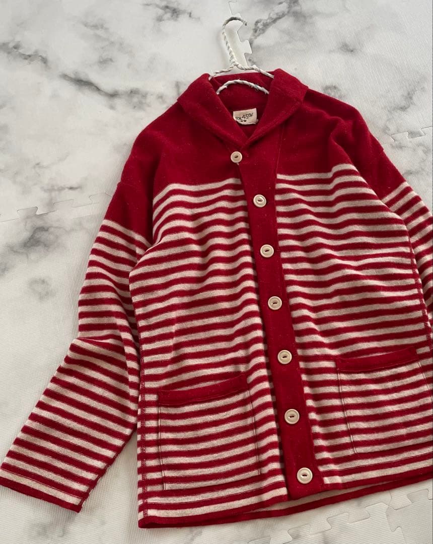 【45R】45星カシミヤの908バスクシーディガン