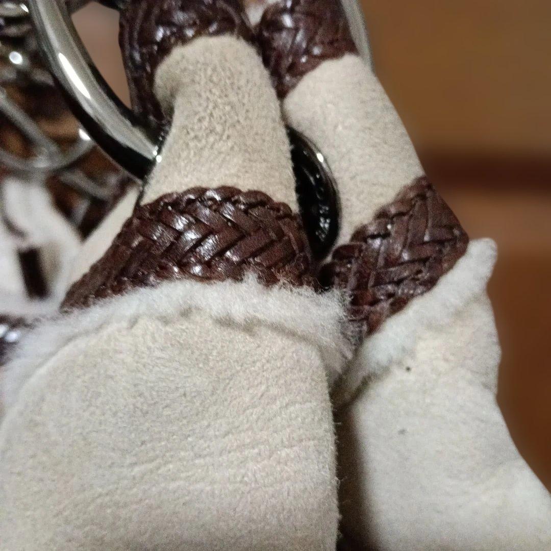 LOEWE　素敵なムートンのオシャレバック　メタルロゴ　2/8まで