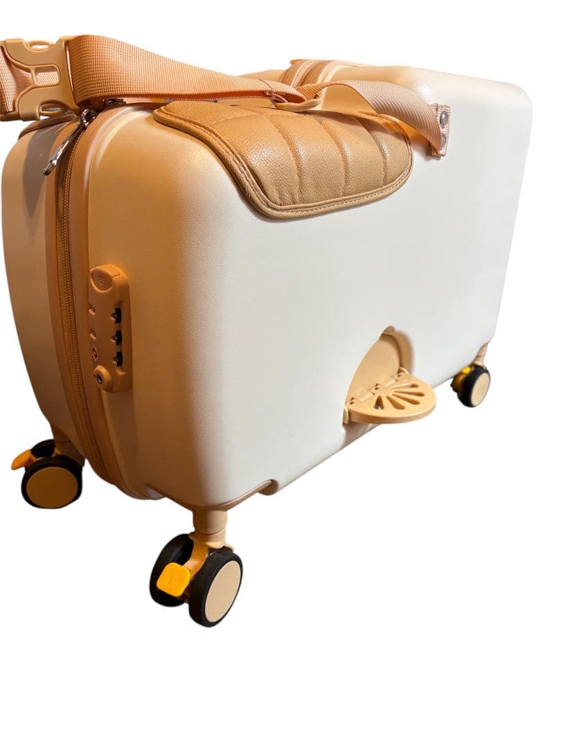 【即購入OK】子供が乗れる！キャリーバッグ ミニサイズ ベージュ