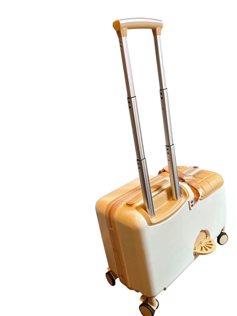 【即購入OK】子供が乗れる！キャリーバッグ ミニサイズ ベージュ