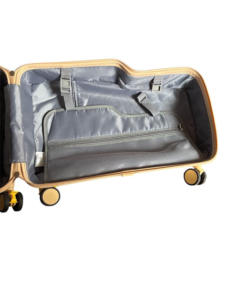 【即購入OK】子供が乗れる！キャリーバッグ ミニサイズ ベージュ