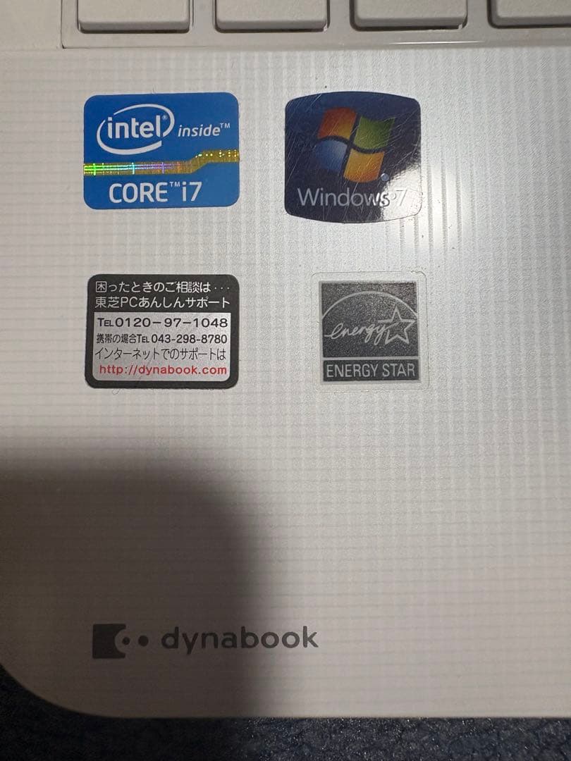 dynabook Windows PC T552/58FW箱あり　充電機　マウス