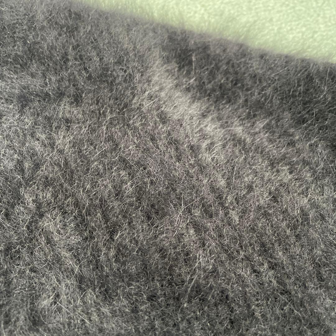 【リリーリン】シャギーニット セーター カシミア　フォックス クルーネック