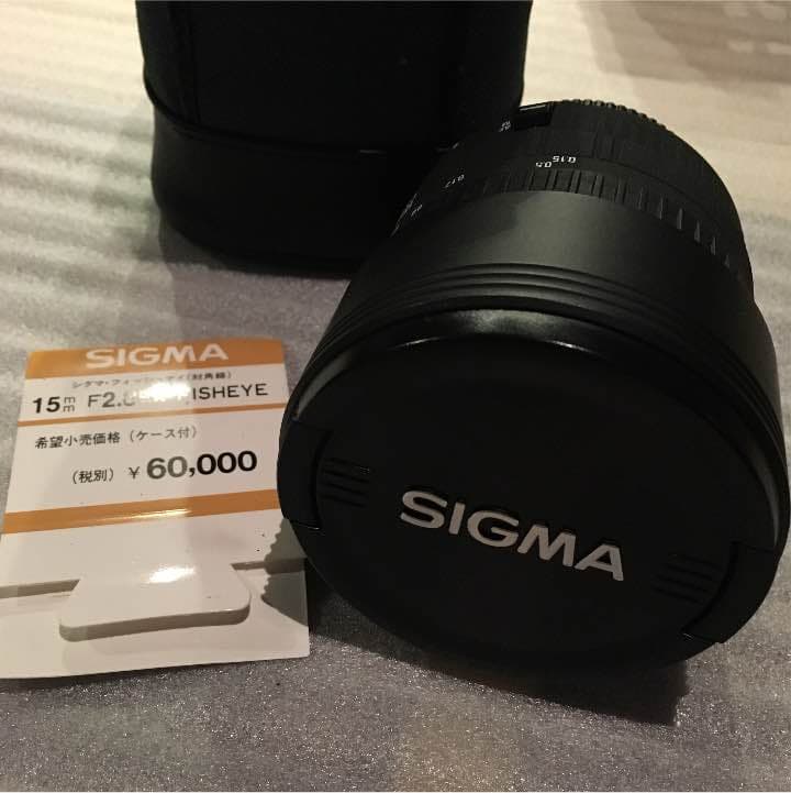 一眼レフカメラレンズ SIGMAシグマ　フィッシュアイレンズ