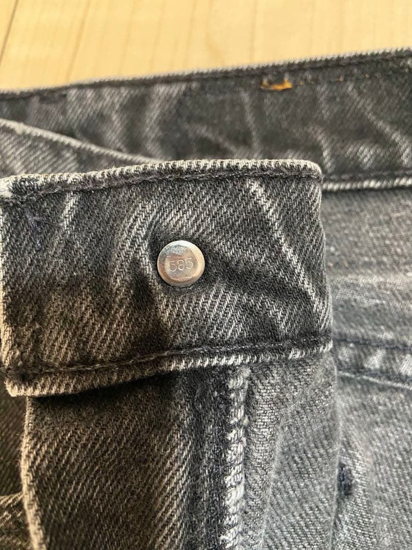 (値下げ)リーバイスブラックデニム505 W33 L30 ®️オレンジタブ
