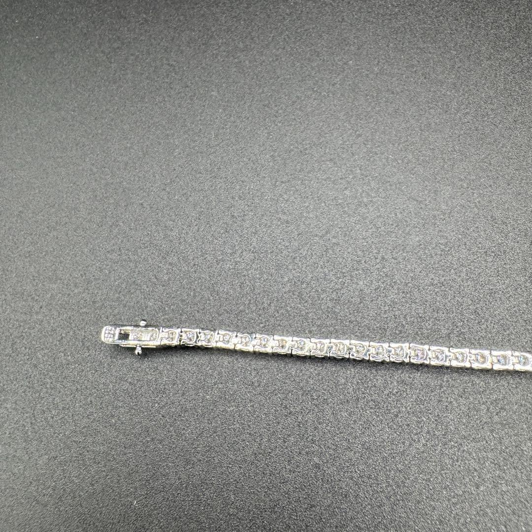 モアサナイト テニスブレスレット 3mm 19cm シルバー925