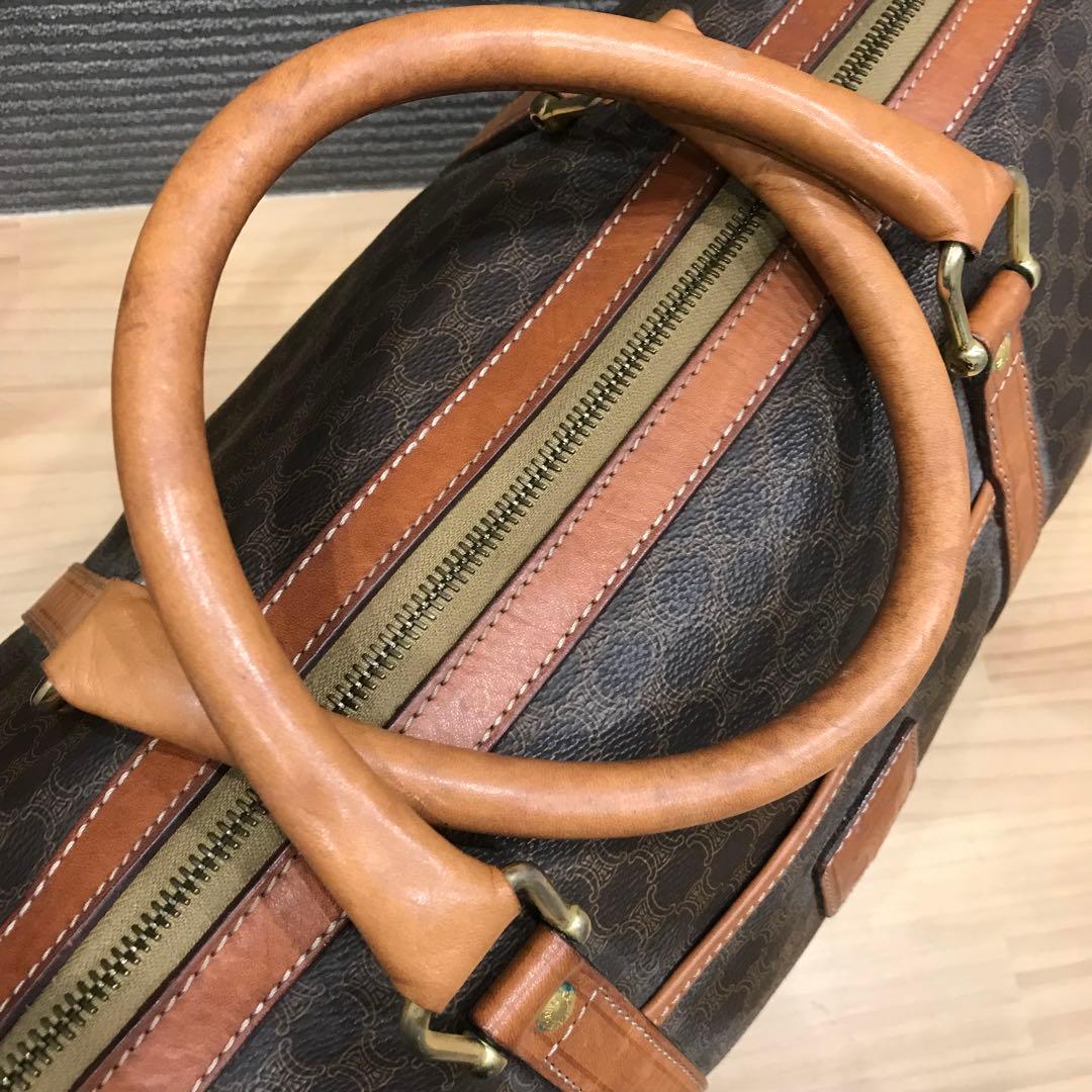 CELINE セリーヌ ボストンバッグ マカダム柄 ヴィンテージ