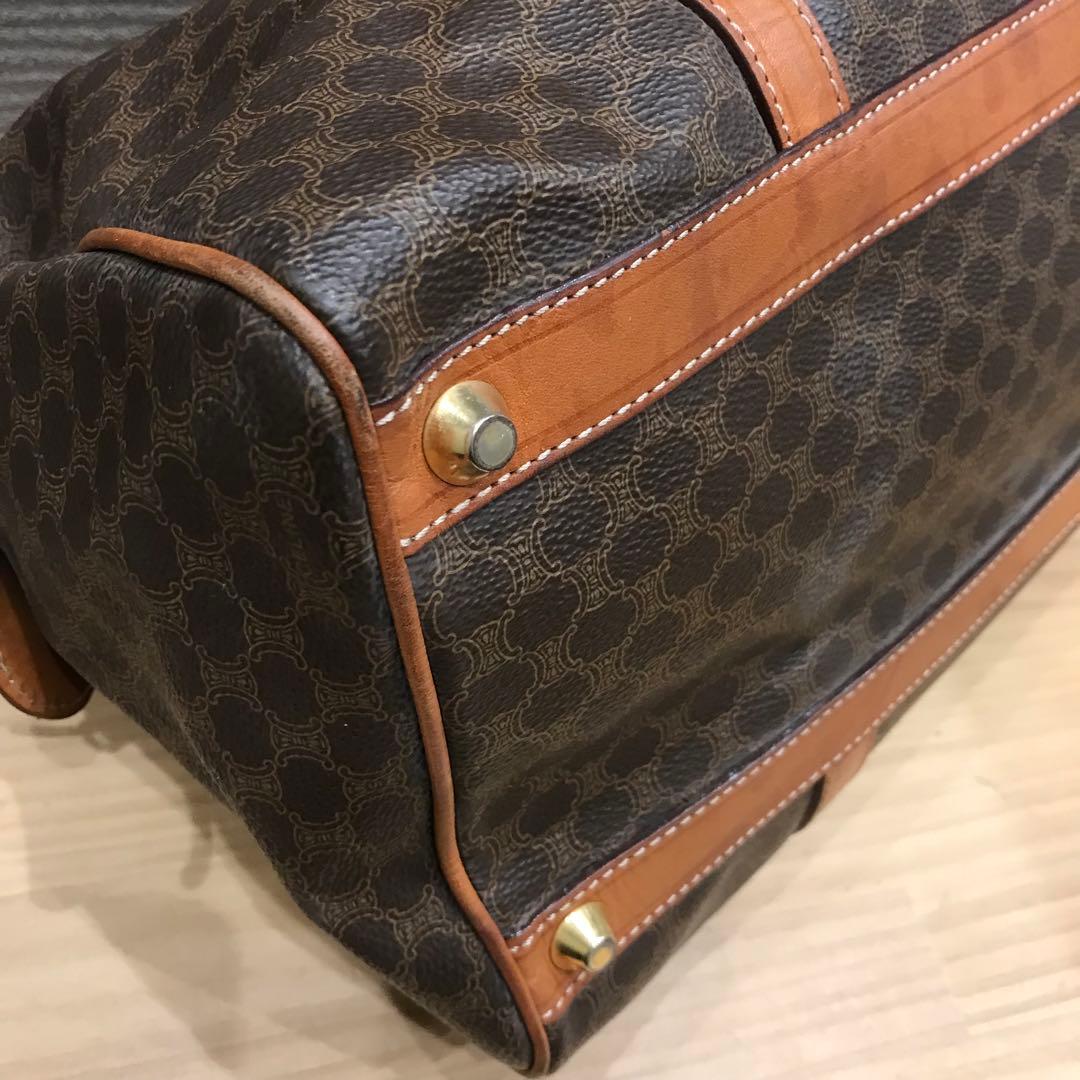 CELINE セリーヌ ボストンバッグ マカダム柄 ヴィンテージ
