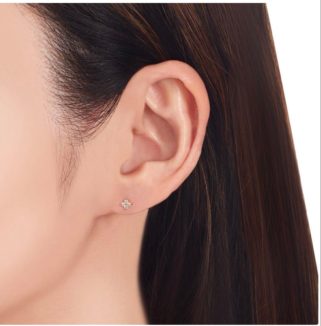 【はぜどん】TSUTSUMI シンプルダイヤモンドピアス k18 片耳