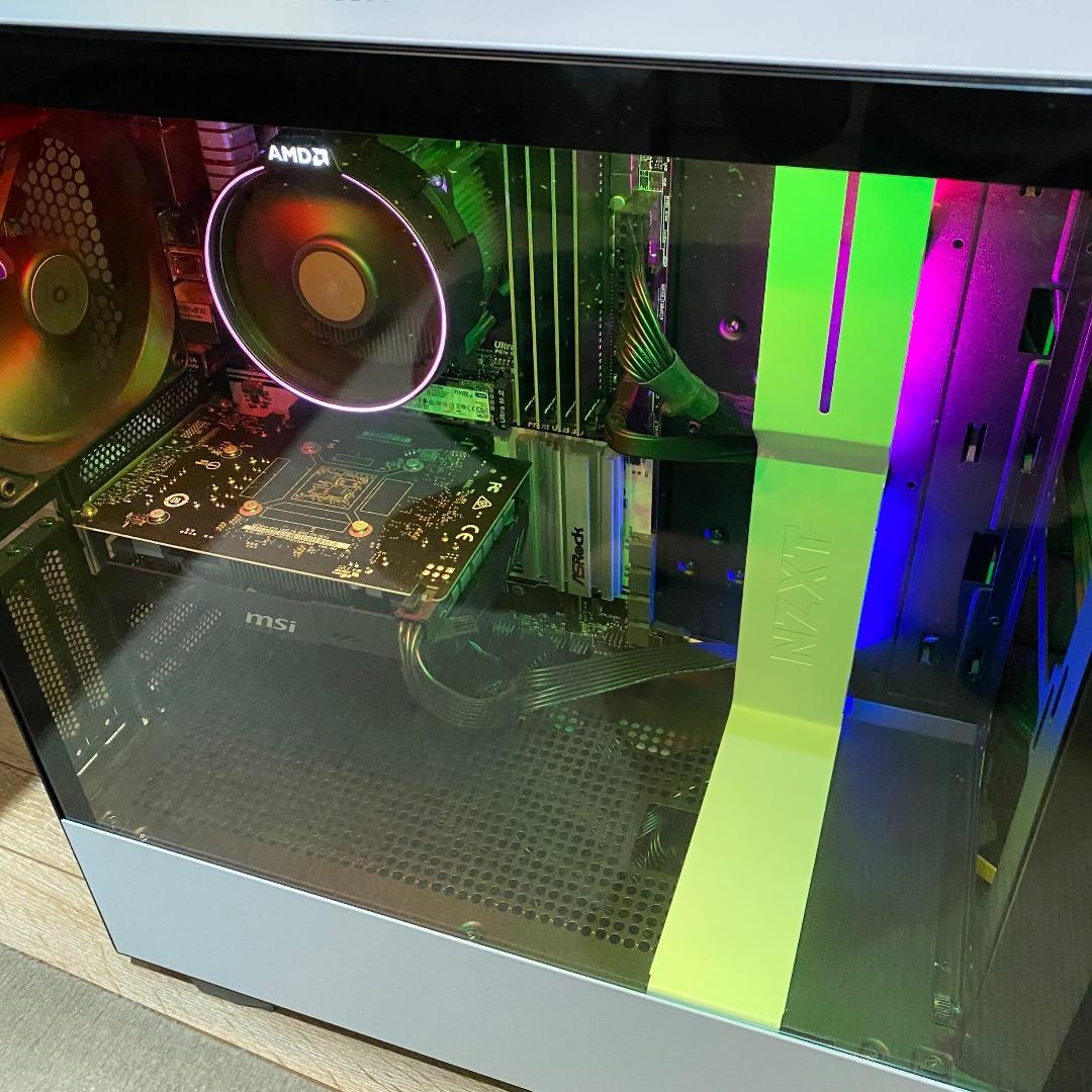 中古自作PC CPU3.7GHz メモリ32GB SSD1TB+HDD4TB