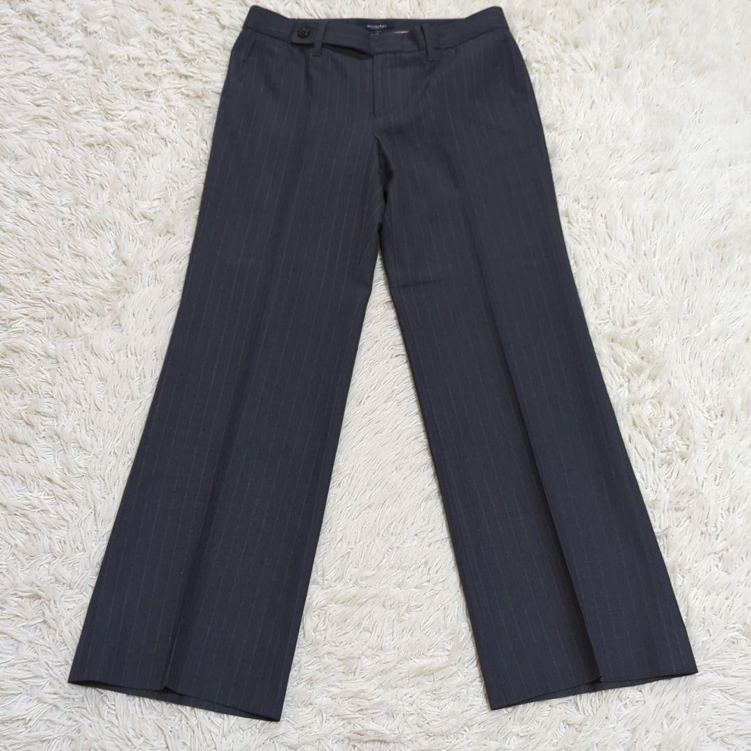 極美品 40 バーバリーロンドン パンツスーツ セットアップ 裏地ホースロゴ