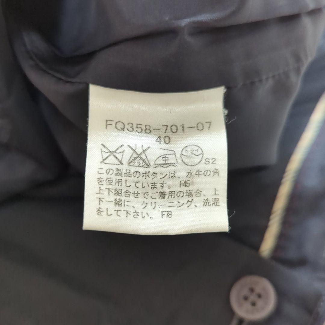 極美品 40 バーバリーロンドン パンツスーツ セットアップ 裏地ホースロゴ