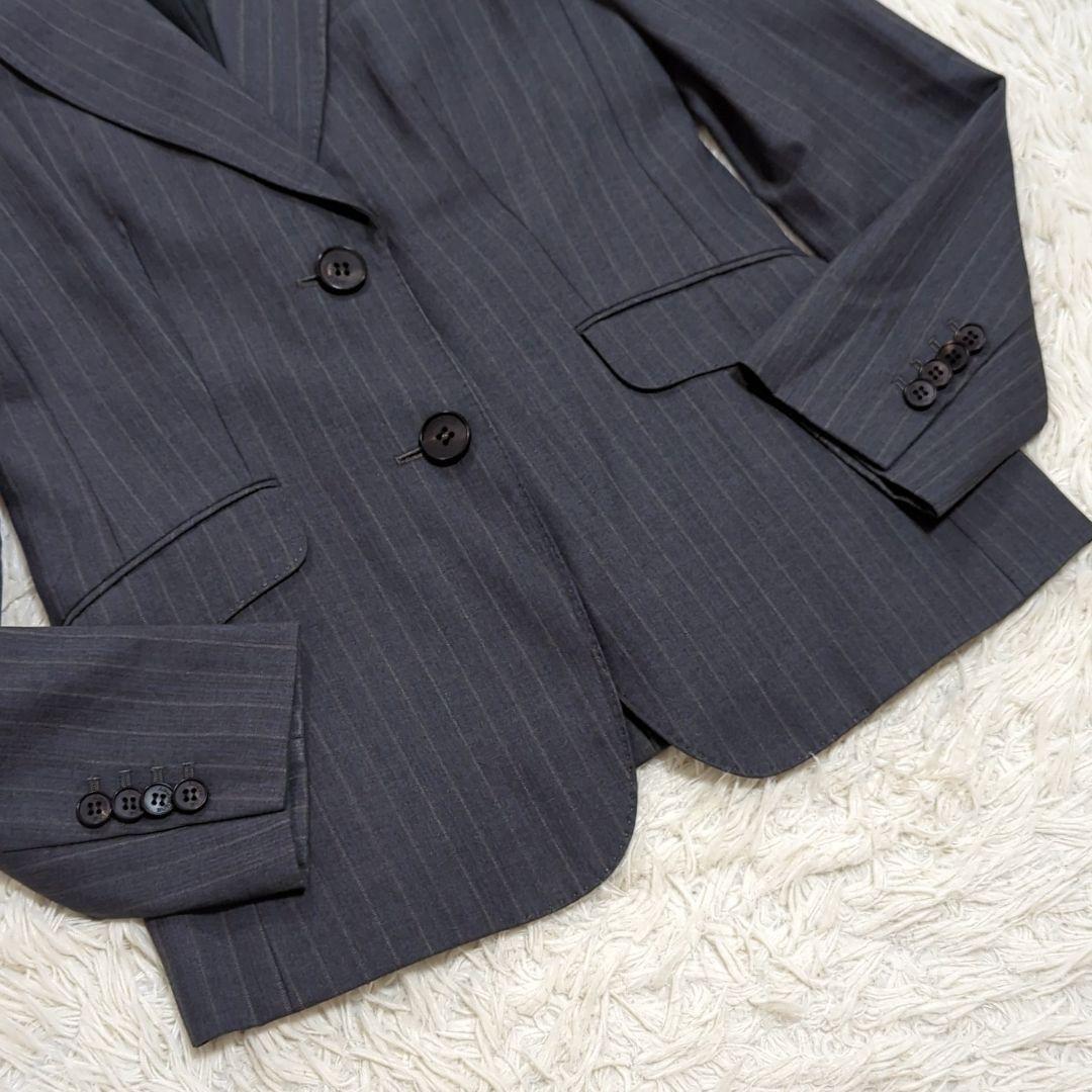 極美品 40 バーバリーロンドン パンツスーツ セットアップ 裏地ホースロゴ
