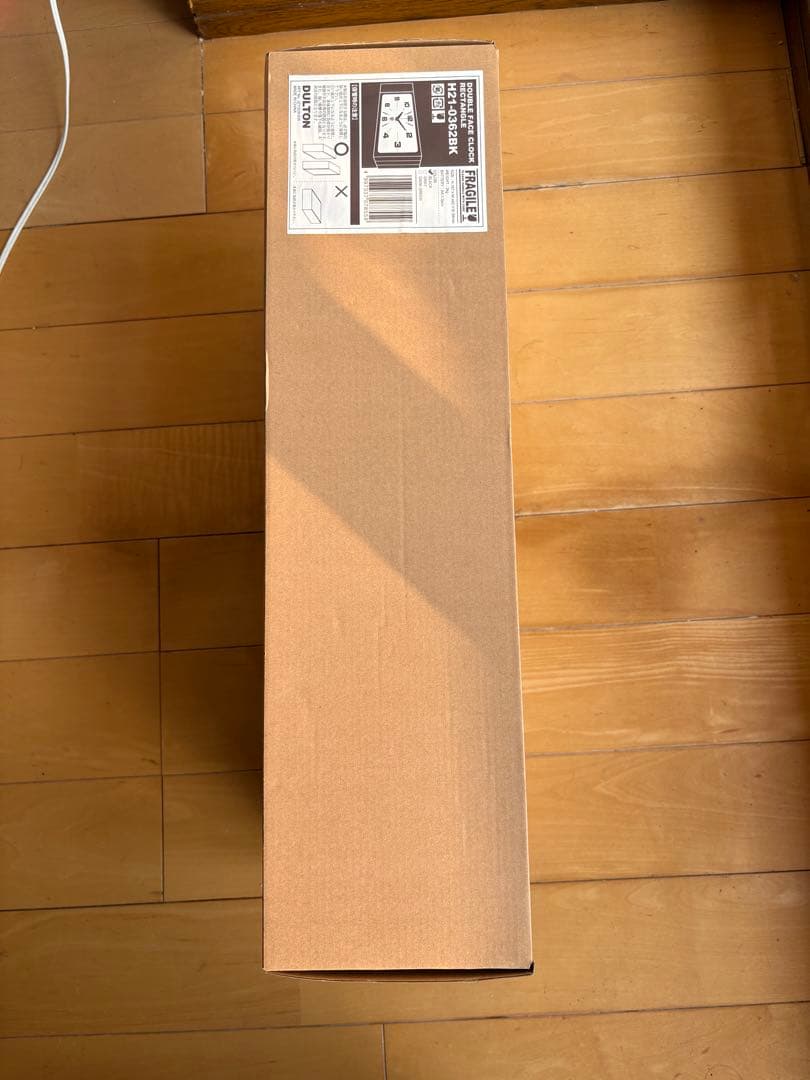 ダルトン　ダブルフェイスクロックレクタングルH21-0362BK