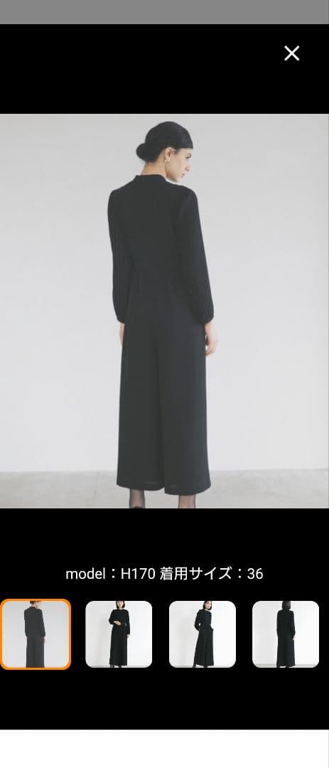 新品未使用❀kaene❀カエン　フォーマルブラックオールインワン　42 XL