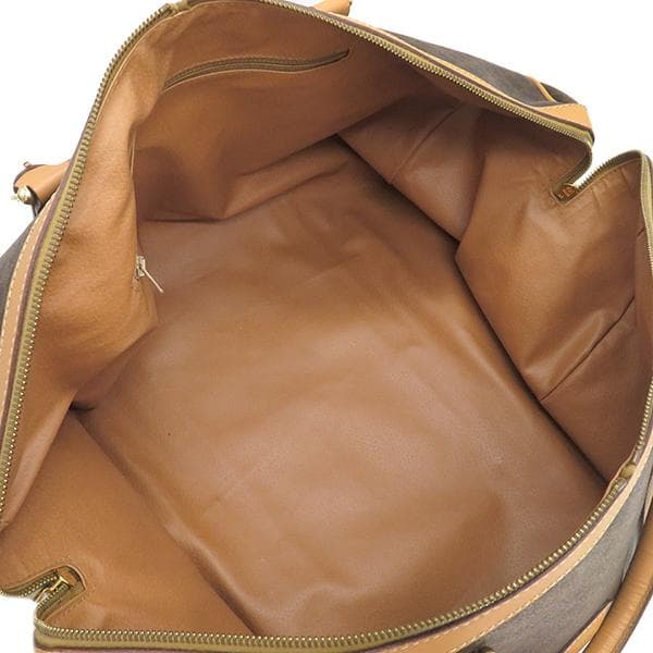 CELINE　ボストンバッグ マカダム PVC ブラウン 総柄 トリオンフ ロゴ