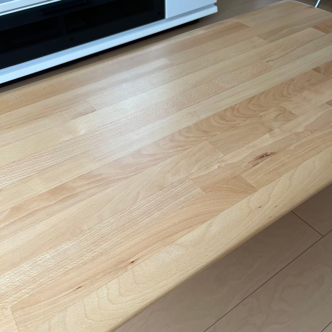 木製 長方形テーブル 約幅120cm x 奥行60cm x 高さ38cm