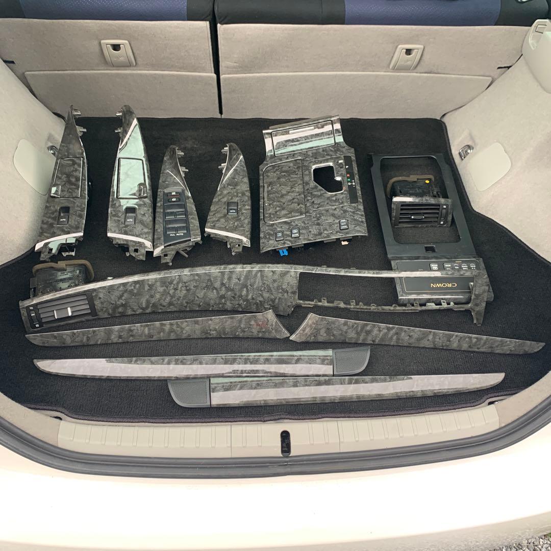 トヨタ　18クラウン　純正インパネセットスイッチ付 グレー　動作確認済み 中古品