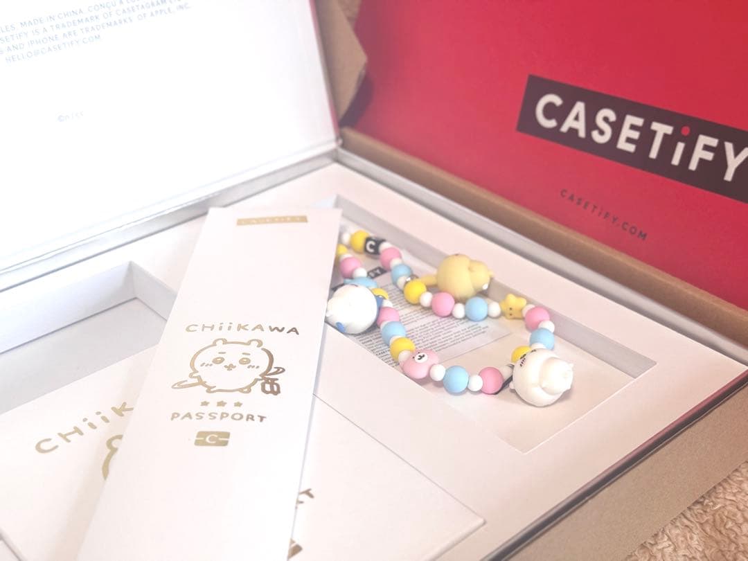 ちいかわ CASETiFY パスポート チャーム ラゲッジタグ ボックス