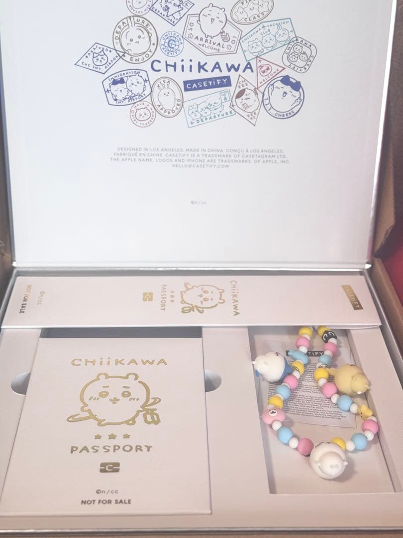 ちいかわ CASETiFY パスポート チャーム ラゲッジタグ ボックス