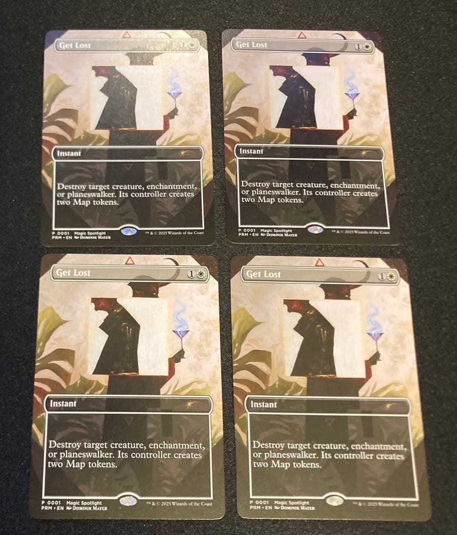 MTG 英語版　失せろ　Get Lost ボーダーレス　プロモ 4枚セット