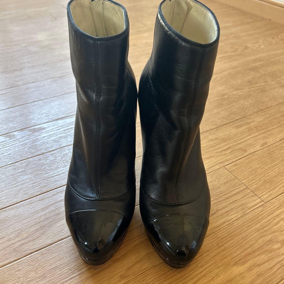 最終値下　シャネル　サイズ　37 ショートブーツ