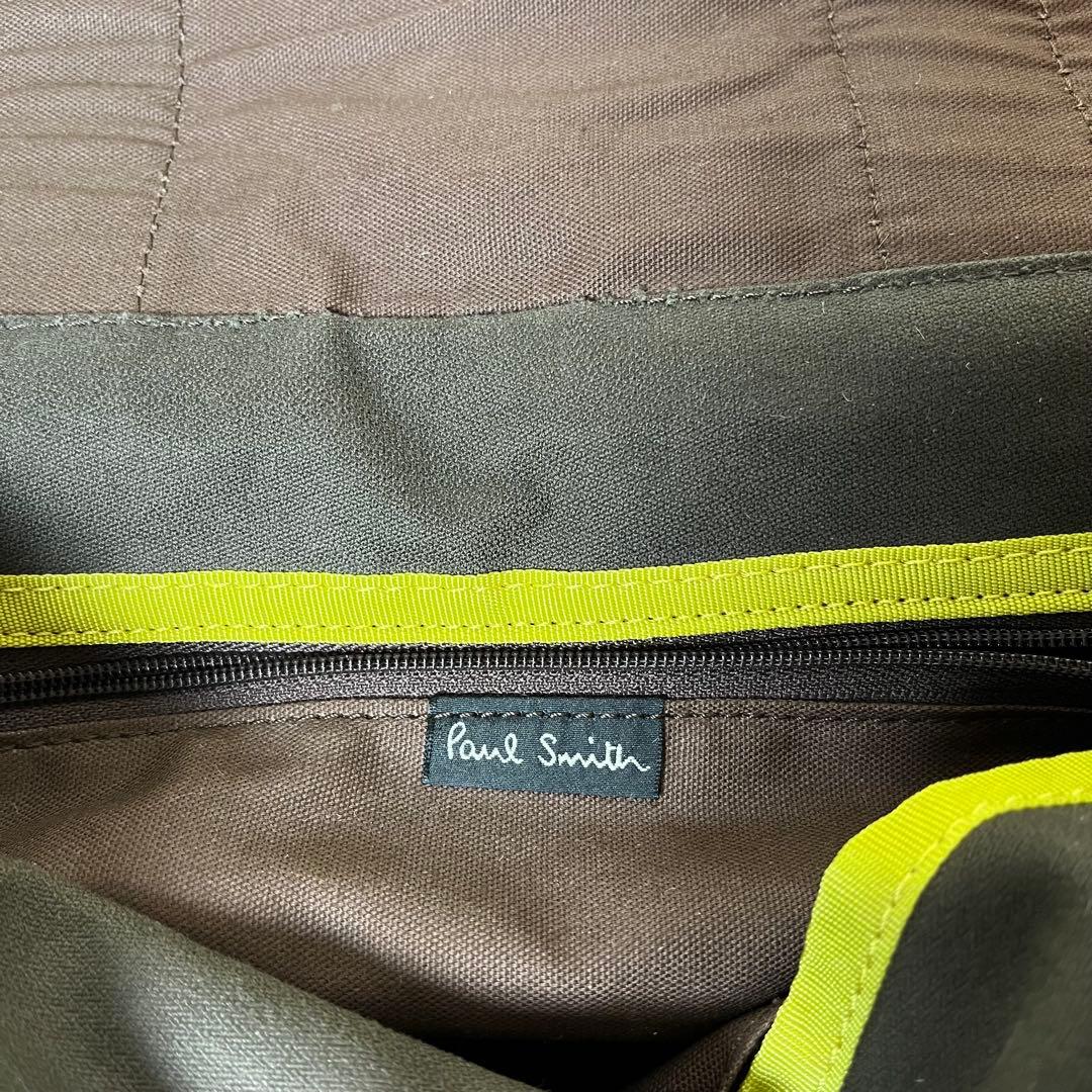美品 Paul Smith ショルダーバッグ メッセンジャーバッグ キャンバス