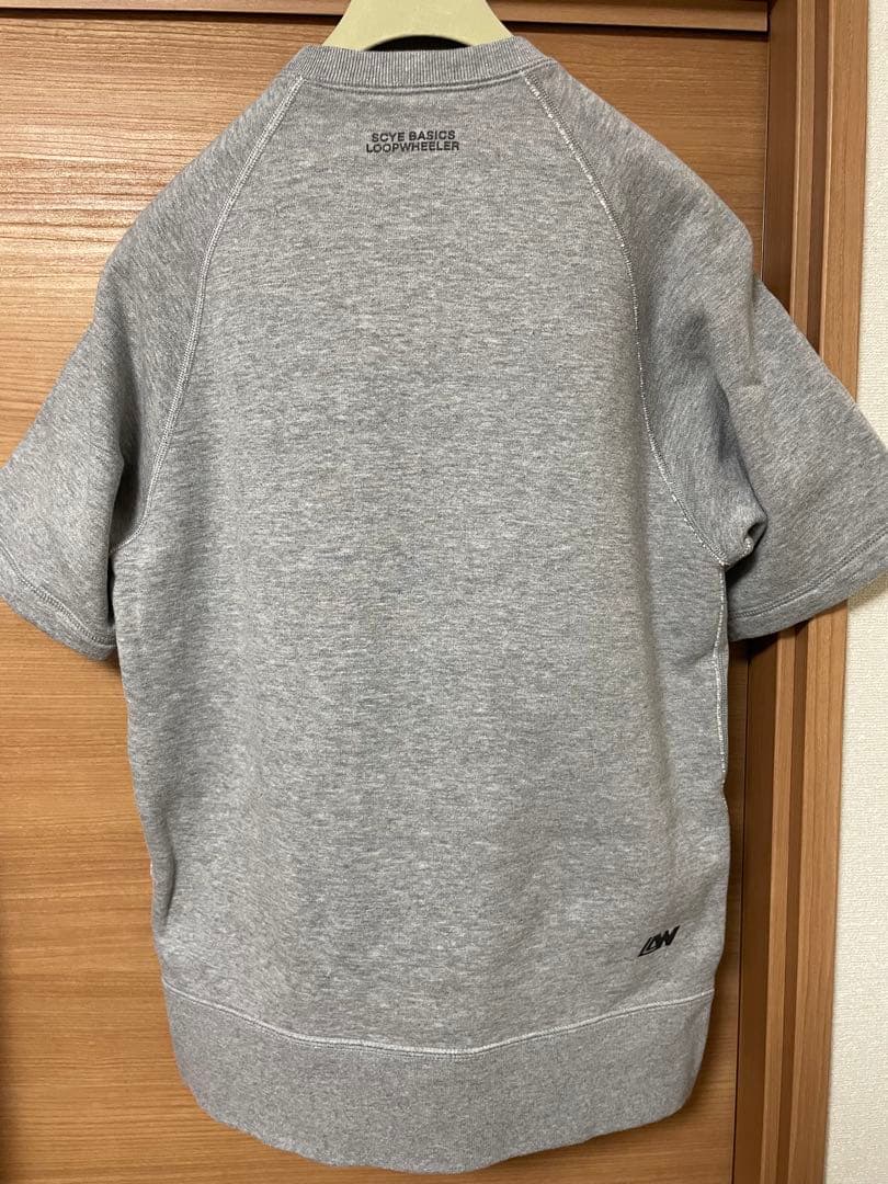 【極美品】LOOPWHEELER X SCYE 半袖スウェットシャツ S