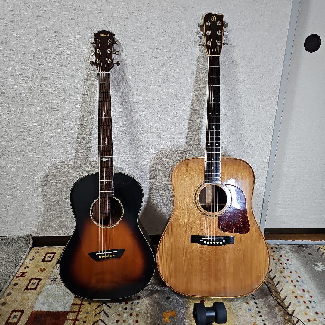 初代ヤマハCsf-60総単板パーラーギター。ヤマハハードケース付き