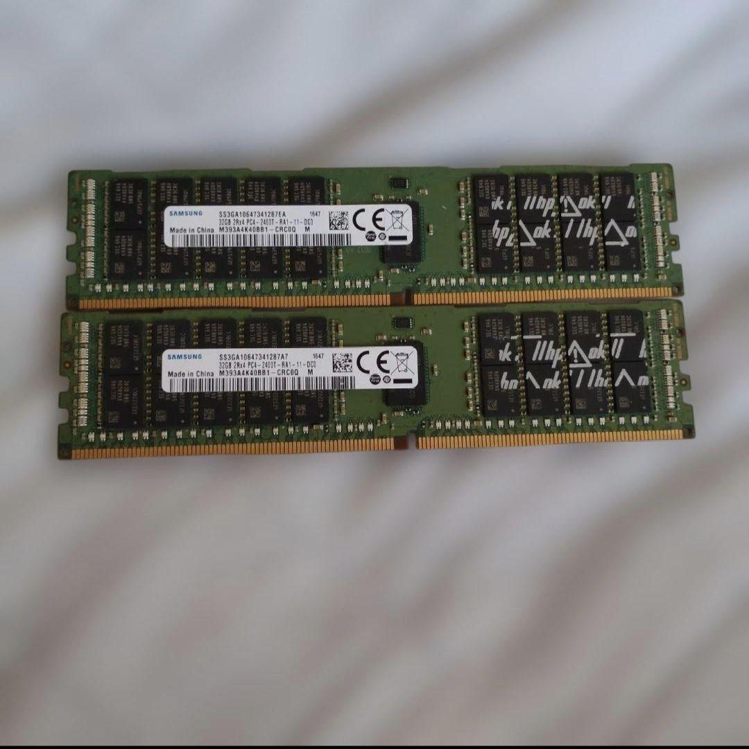 Samsung DDR4 メモリ PC4-2400T32ギガ2枚セット