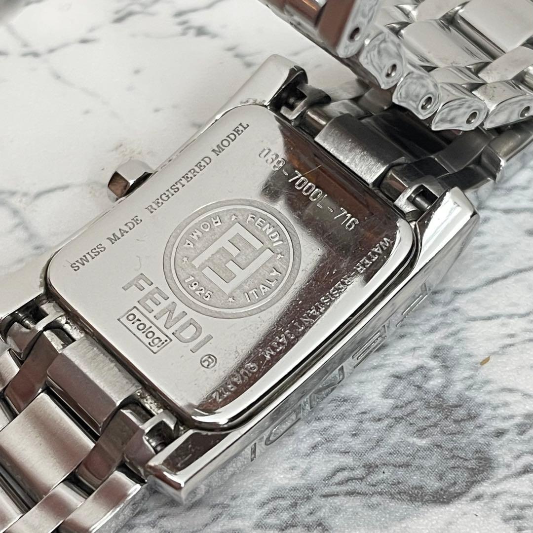 【ジャンク品】FENDI 腕時計 シルバー