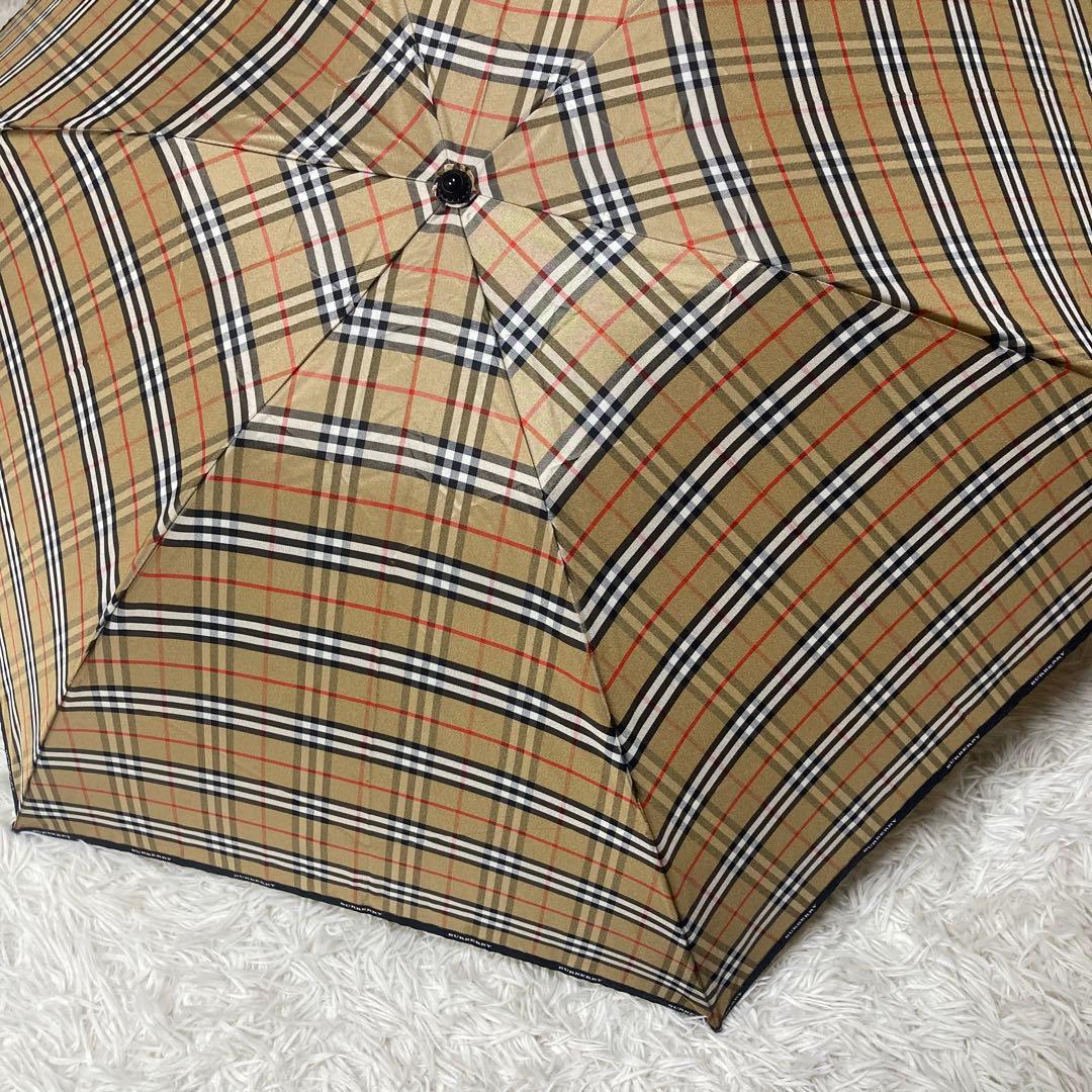 ✨極美品✨ Burberry バーバリー 折り畳み傘 男女兼用 ノバチェック