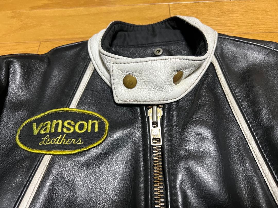 jiro様VANSON RJV シングル ライダース ジャケット USA製 40