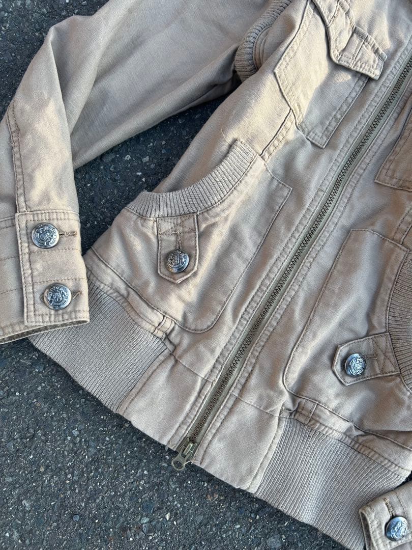 00s archive 2way ギミック ミリタリージャケット グランジ