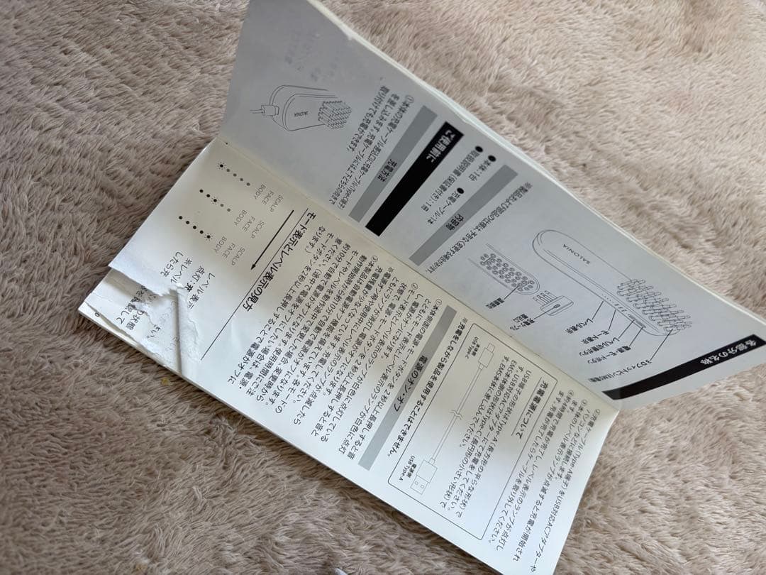 【動作確認済】SALONIA 電気ブラシ EMS美顔器