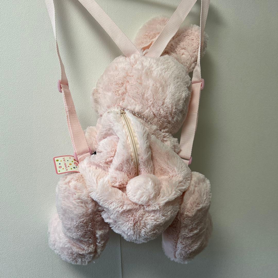 新品　SWIMMER スイマー　うさぎぬいぐるみリュック　ピンク