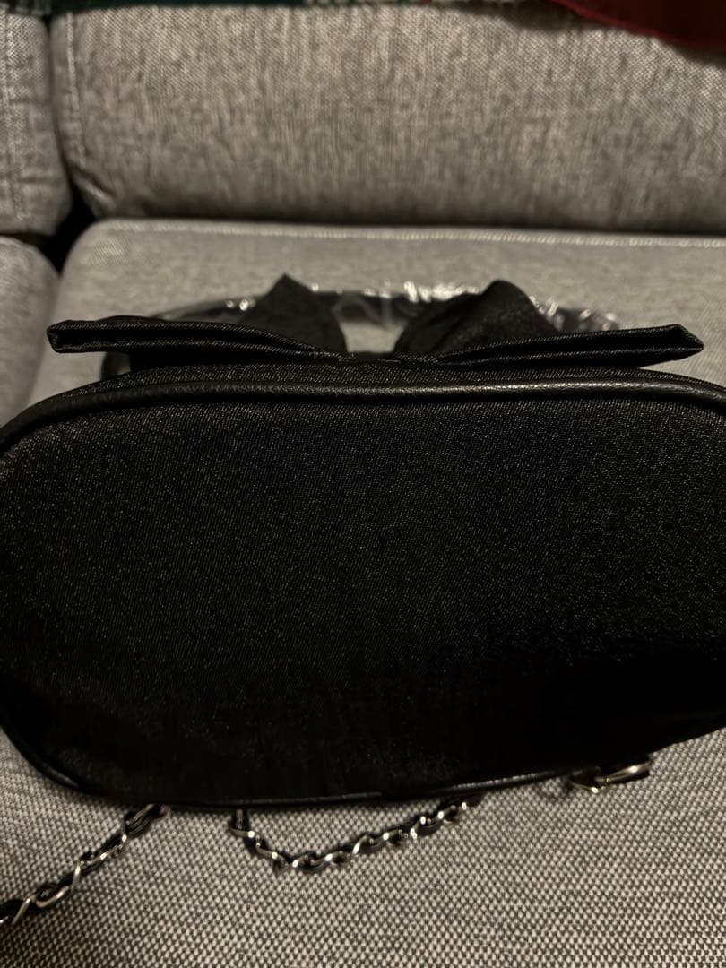 黒 新品未使用 チェーンショルダーフリルサック セルフォード CELFORD