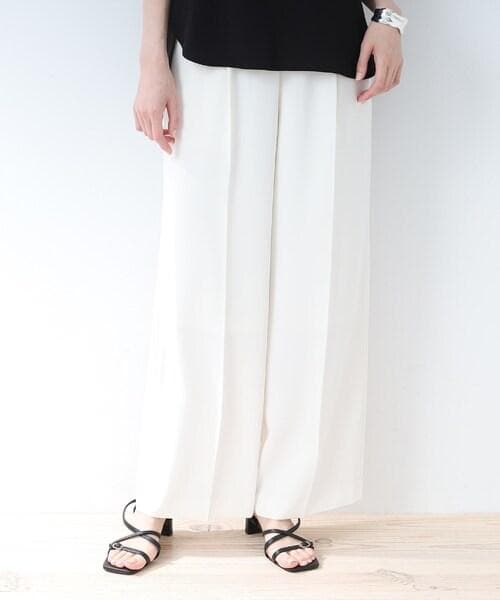 新品未使用品【INDIVI】ジャケット＋ワイドパンツ S　 白　ホワイト