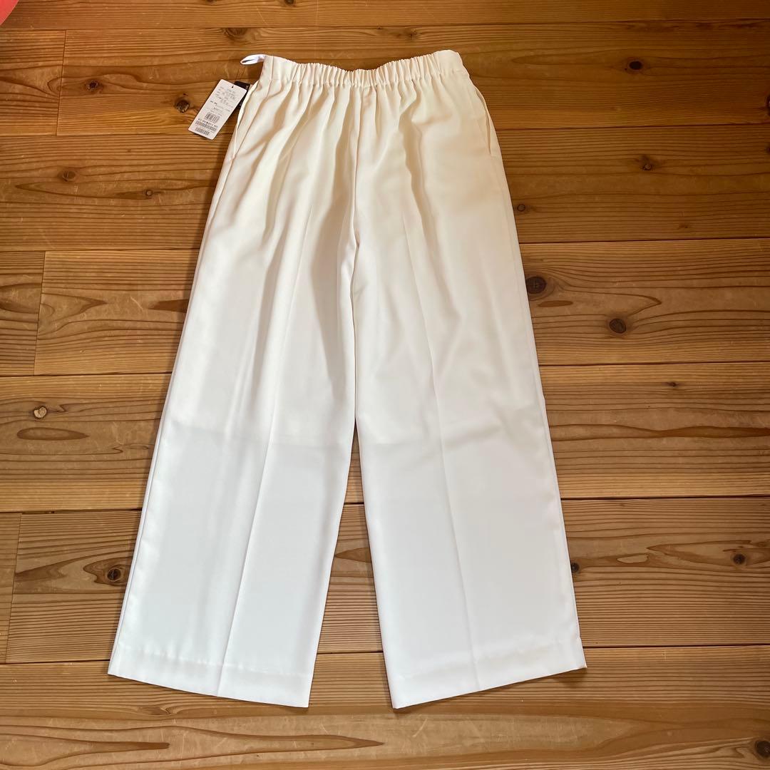 新品未使用品【INDIVI】ジャケット＋ワイドパンツ S　 白　ホワイト