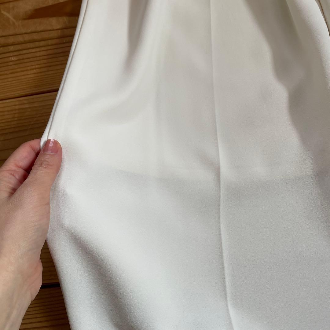 新品未使用品【INDIVI】ジャケット＋ワイドパンツ S　 白　ホワイト