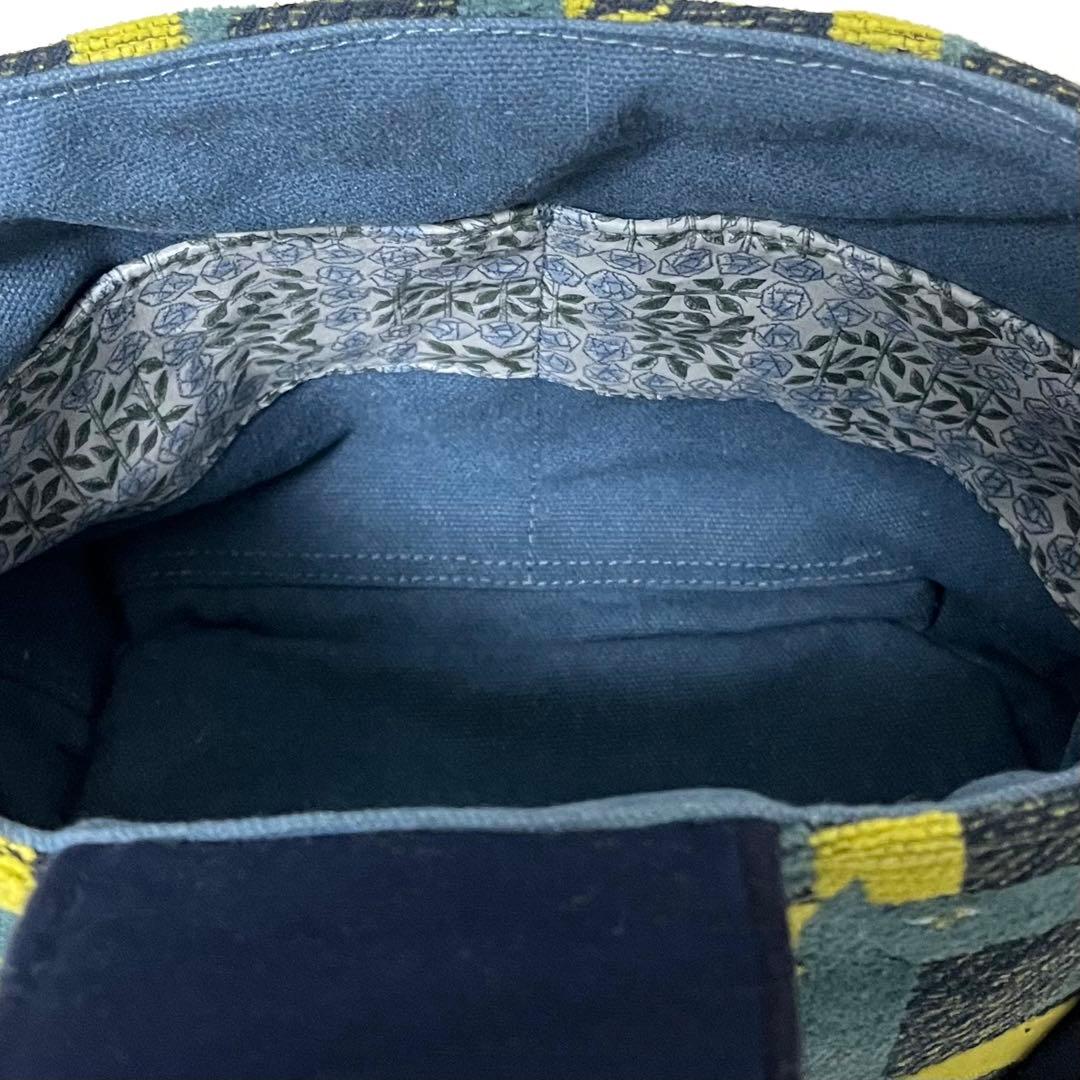 ミナペルホネン　ハンドメイドバッグ　楕円底タック入りショルダーバッグ