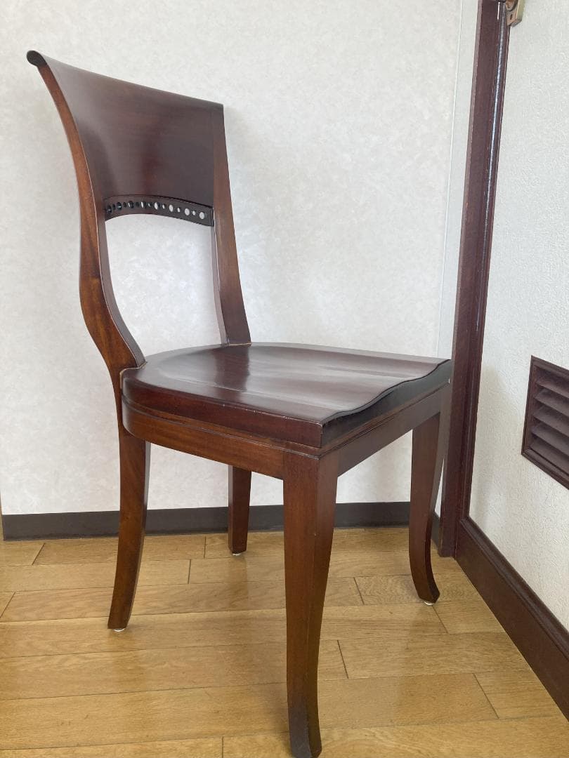 クラシック木製チェア ダークブラウン