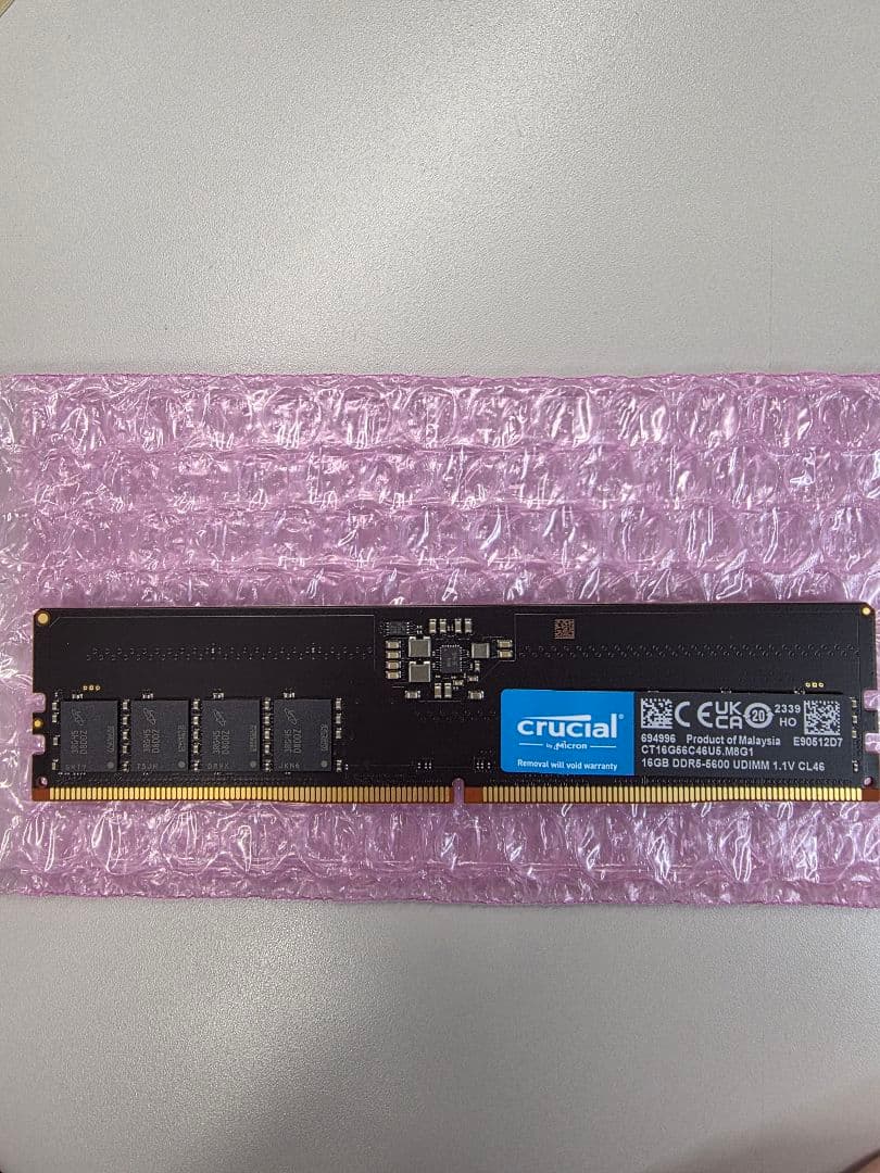 クルーシャル PC5-44800 DDR5-5600 16GB デスクトップPC